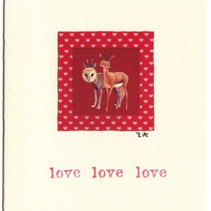 Valentine, Wolfowl et Deerowl, l'amour, l'amour, l'amour , Carte faite à la main