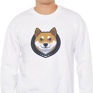 Doge Elon Musk Crypto Government Efficiency Sweatshirt | Shiba Inu Neon Art | Cute Cartoon Dog | Crypto Lover Gift