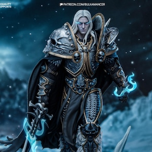 Arthas - World of Warcraft | 14K | 1:10 scale | 3d Printed figure | unassembled | available painted or unpainted.