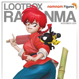 Ranma 1/2 | 14K | 1:10 scale | 3d Printed figure | unassembled | available painted or unpainted.