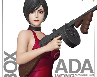 Ada Wong | 14K | 1:10 scale | 3d Printed figure | unassembled | available painted or unpainted.