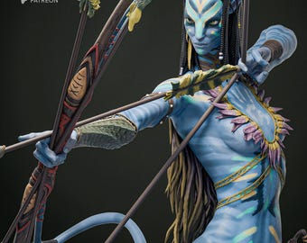 Figura impresa en 3D de Neytiri - Avatar, escala 1:8