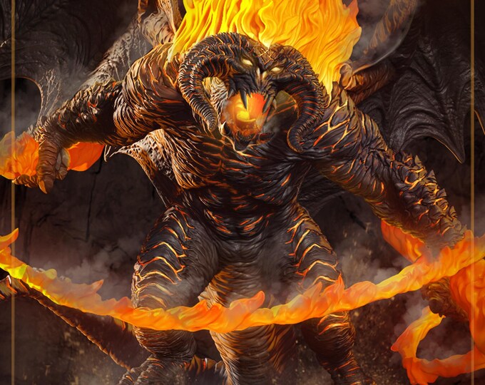 Balrog of Morgoth | 14K | 1:10 Scale | 3d Printed Figure | Unassembled ...