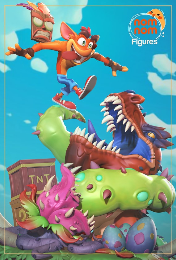 クラッシュ バンディクー | 14K | 1:10 スケール | 3D プリント