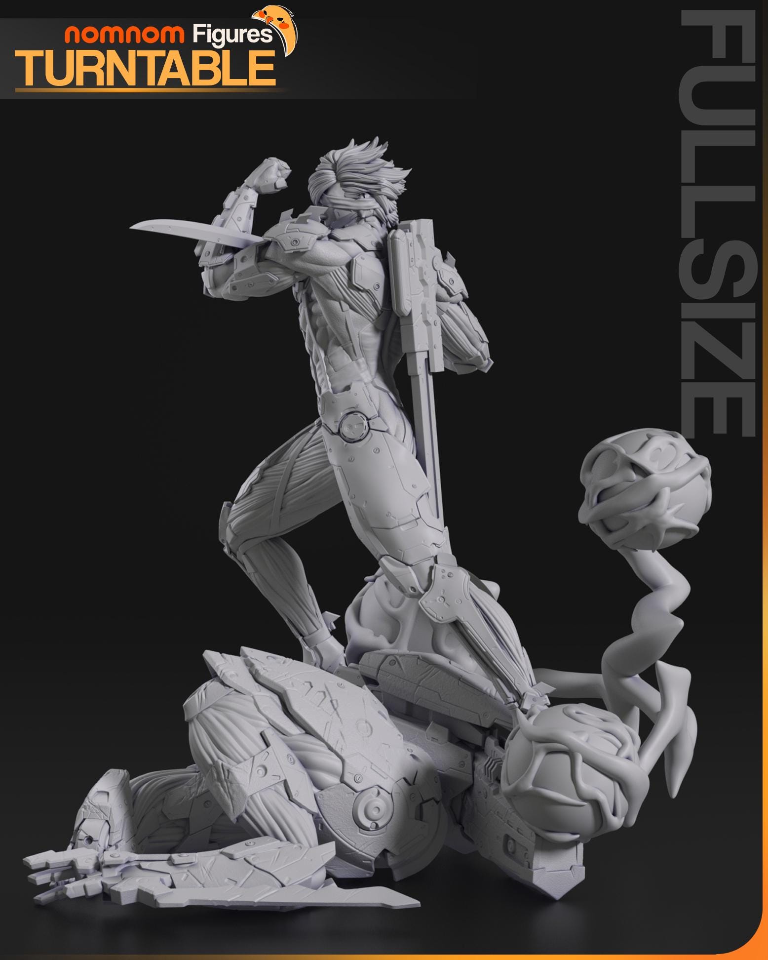 雷電 - メタルギア | 14K | 1:10 スケール | 3D プリント フィギュア 