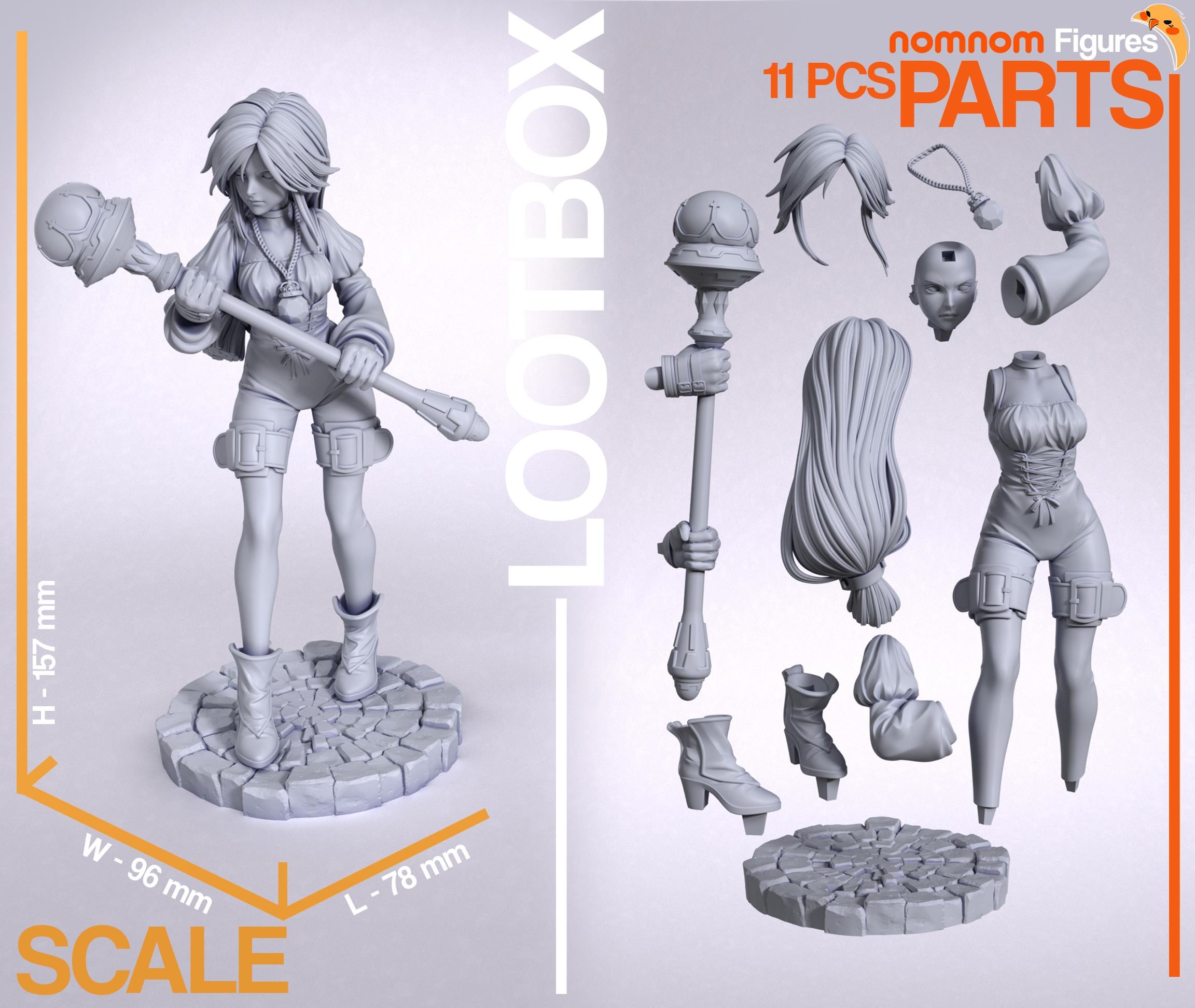 ガーネット - FF9 | 14K | 1:10 スケール | 3D プリント フィギュア
