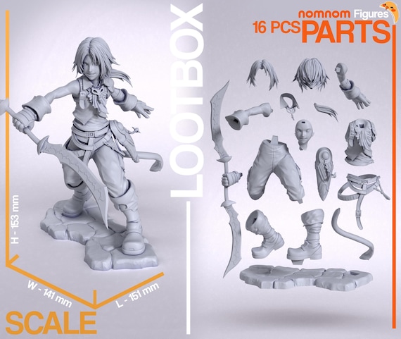 Zidane- FF9 3D Printed Figure 1:10 Scale - Etsy