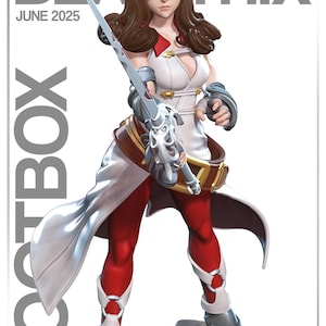 Beatrix- FF9 | 14K | 1:10 scale | 3d Printed figure | unassembled | available painted or unpainted.
