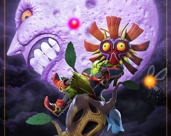 World of Nintendo Legend of Zelda Skull Kid Action Figure off Card
