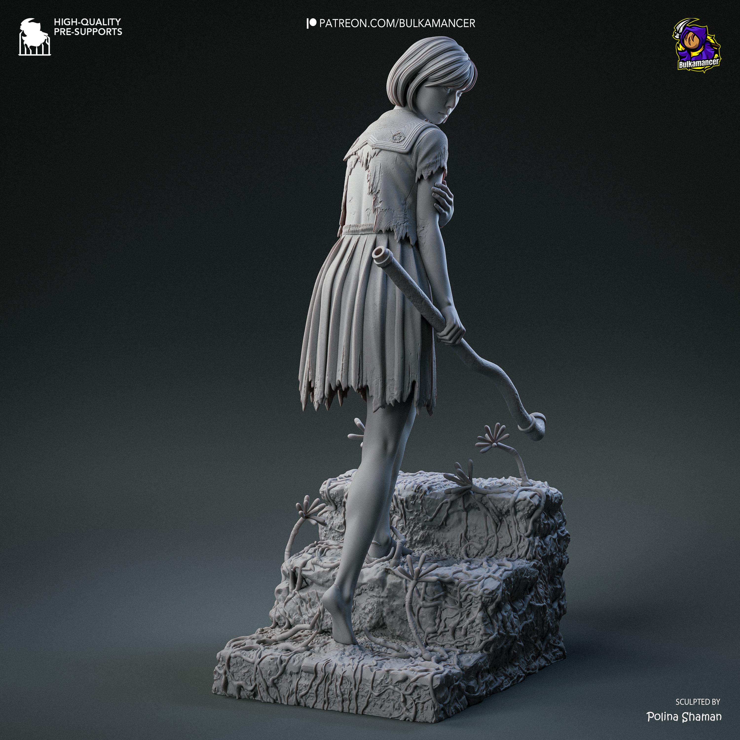ヒナコ - サイレントヒル F | 14K | 1:8 スケール | 3D プリント 