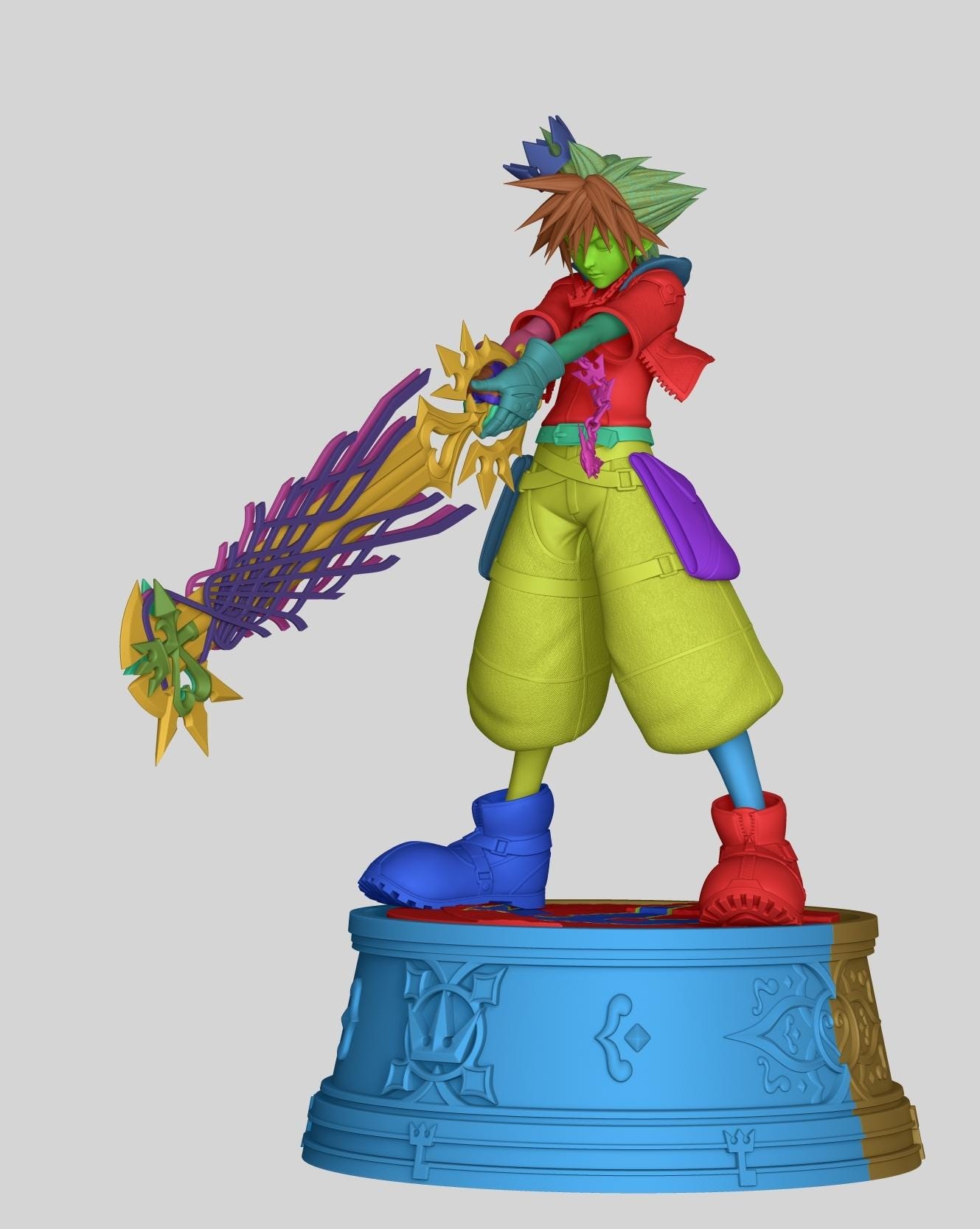 Sora-kingdom Hearts 2 | 14K | Multiple Scales Available | 3d