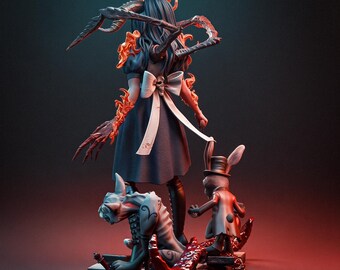 American Mcgee's Alice | 14K | 1:10 Scale | 3d Printed Figure