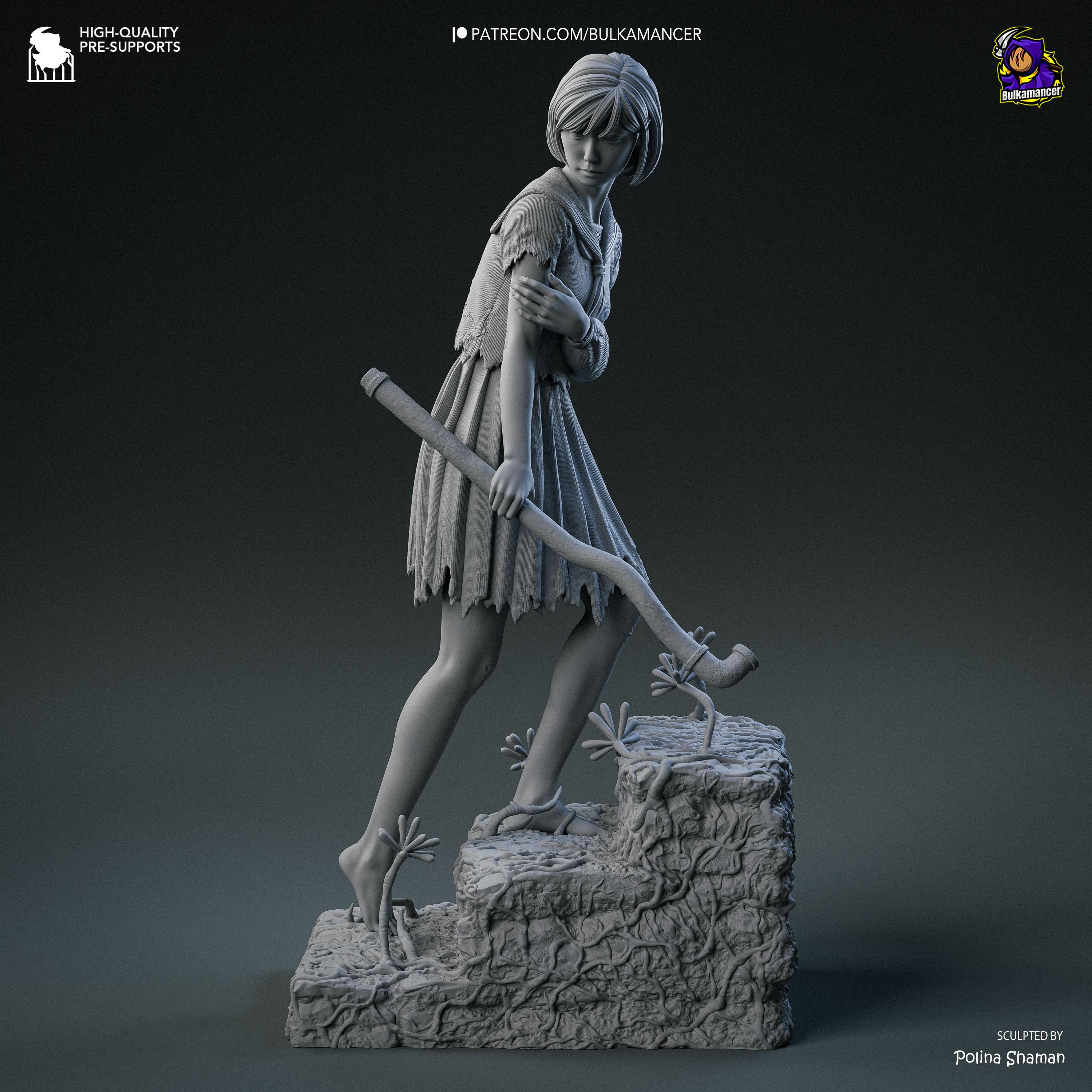 ヒナコ - サイレントヒル F | 14K | 1:8 スケール | 3D プリント 