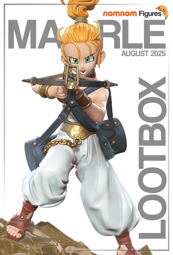 Marle - クロノ・トリガー | 14K | 1:10スケール | 3Dプリント