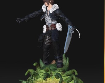 FINAL FANTASY VIIIスコール　クロムフィギュア Final Fantasy VIII Solar Studio Squall Leonhart – ClubHouse Statues
