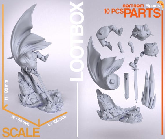 カエル - クロノトリガー | 14K | 1:10 スケール | 3D プリント