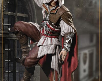 Ezio Auditore da Firenze | 14K | 1:10 scale |  3d Printed figure | unassembled | available painted or unpainted.