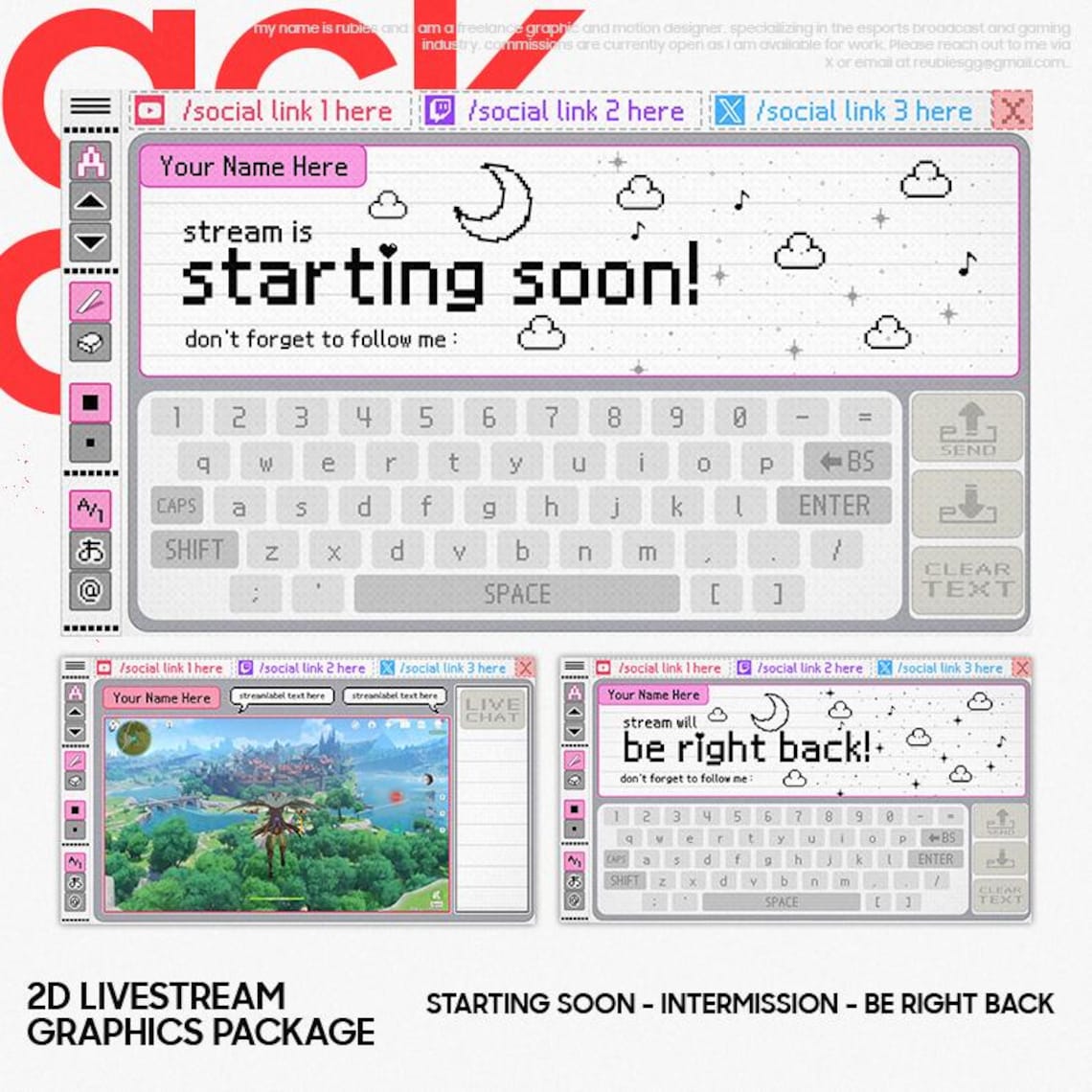 Pictochat Twitch Overlay Pictochat Stream Overlay Pictochat Scenes ...