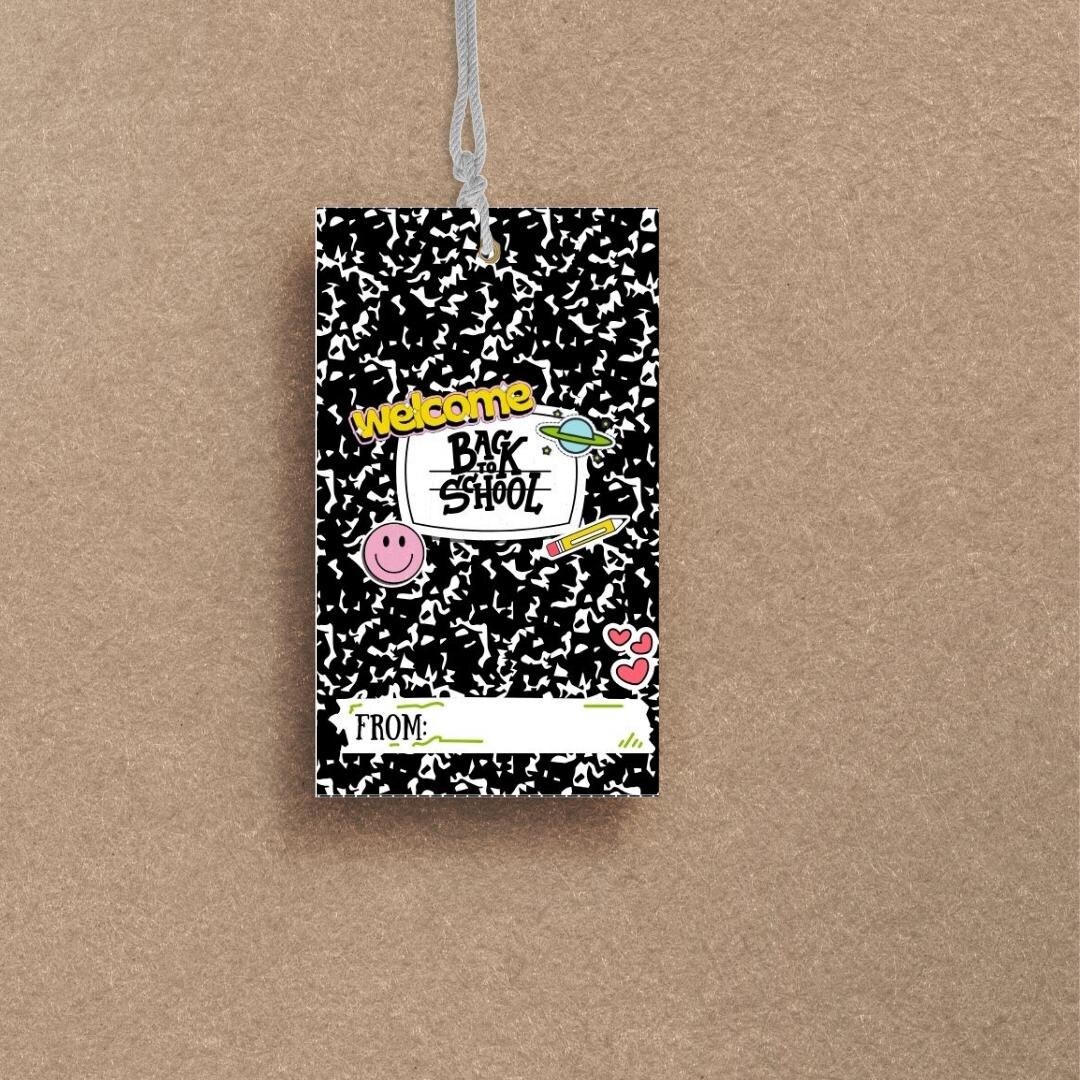 Back to School Printable Gift Tags, First Day Treat Favor Tags, Instant ...
