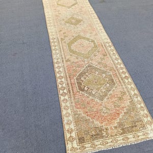 2x9 Runner Rug, Kitchen Rug, Wool Rug, 2x9 Oushak Rug, Livingroom Rug, 2x9 Turkish Rug, Handmade Rug, 2x9 Vintage Rug, Soft Rug, 2&#39;3x8&#39;7 Ft