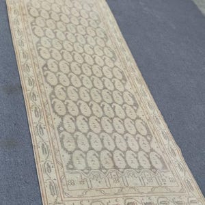 3x8 Oushak Runner,Wool Runner Rug,3x8 Turkish Runner,Hallway Runner Rug,Handmade Runner Rug,Turkey Runner Rug,3x8 Rug,Runner Rug, 2.5x8.3 ft