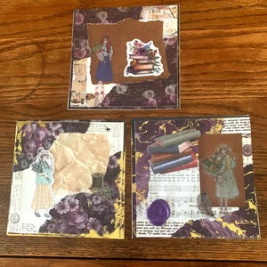 A Handmade stationary set with corresponding envelopes.
