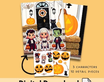 Halloween Busy Book Page: Printable Quiet Book Activity (Digital Download PDF)