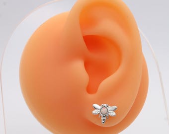 Orecchini Libellula In Argento 925 Con Opale E Zirconi - Gioielli Carini Per Donne E Ragazze - Regalo In Confezione - 2