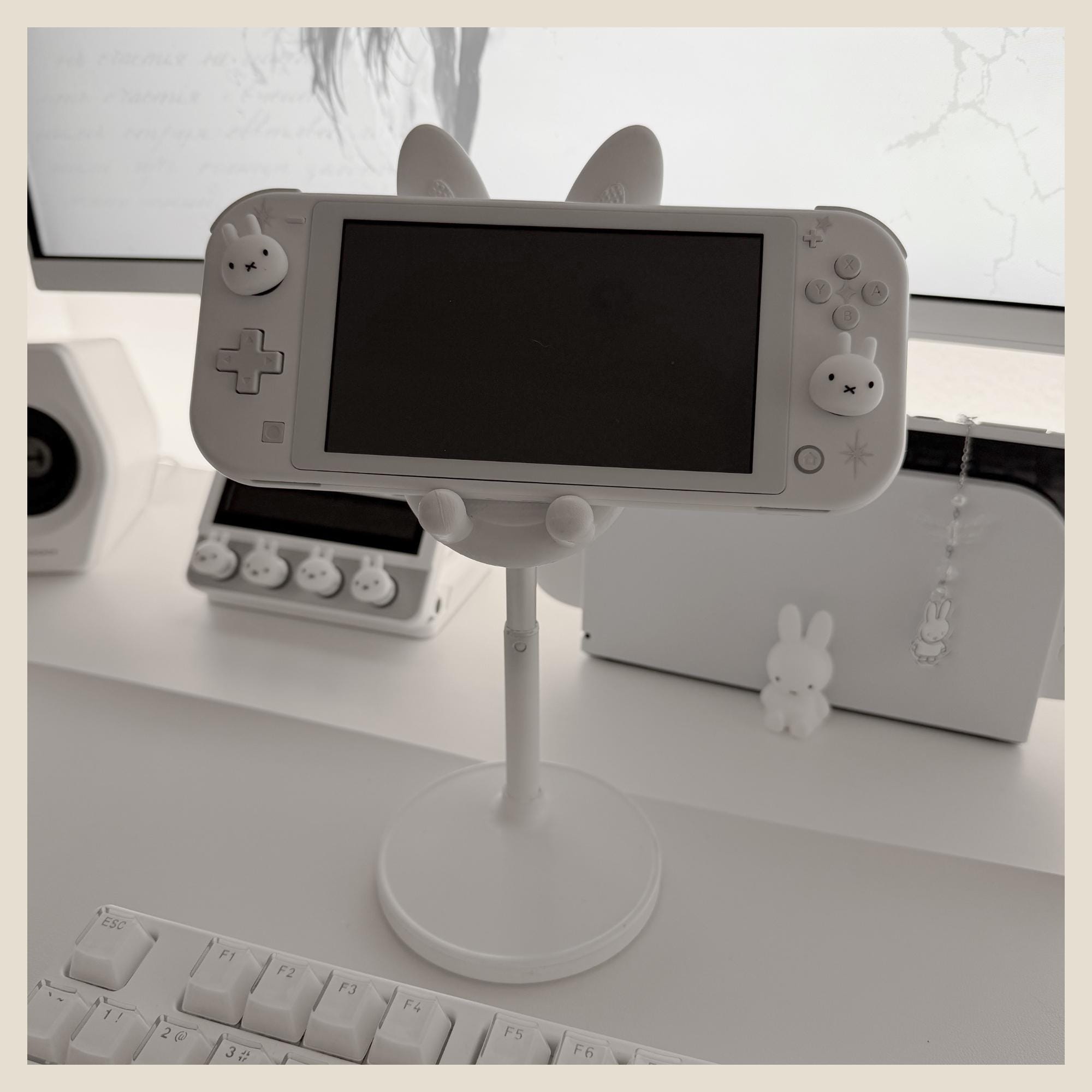 4 bunny thumb grip caps for Nintendo Switch, Switch OLED & Switch Lite | silicone joystick covers | analog stick caps | risascloud
