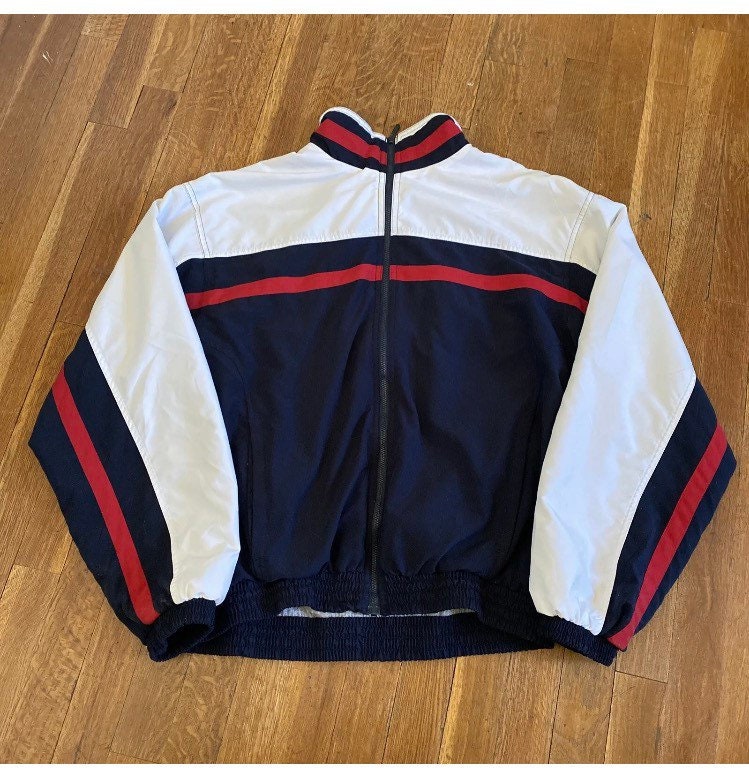 Red Blue Windbreaker - Etsy