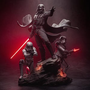 Darth Vader STL File: 3D Druck Modell für Diorama
