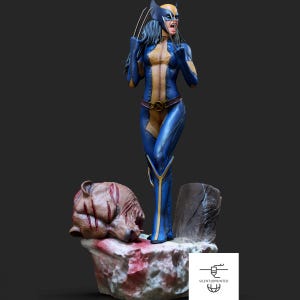 X-23 STL-bestand van hoge kwaliteit, 3D digitaal printen STL-bestand voor 3D-printers, filmpersonages, games, figuren, diorama