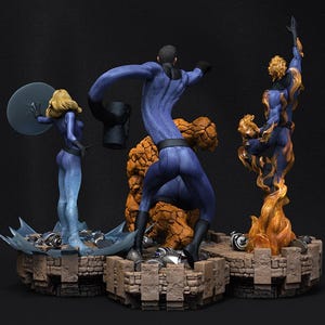 Quatre fantastiques fichiers STL de haute qualité, fichier STL d&#39;impression numérique 3D pour imprimantes 3D, personnages de films, jeux, figurines, diorama