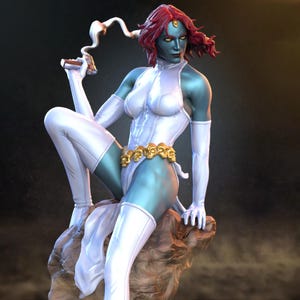 Mystique STL File: 3D Digital Printing Model for Diorama