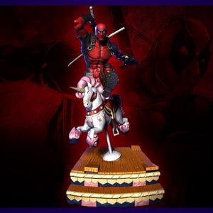 deadpool High quality STL File, 3D Digital Printing STL File for 3D Printers, Movie Characters, Games, Figures, Diorama