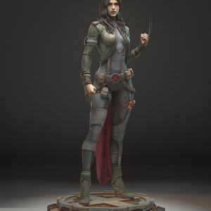 X-23 STL File: 3D Printing Model for Figures & Dioramas