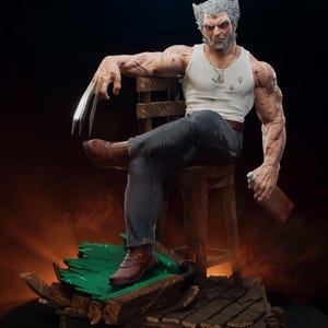 Wolverine Logan STL File: 3D Printing Model for Figures & Dioramas