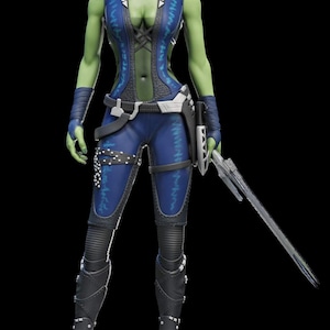 gamora STL-bestand van hoge kwaliteit, 3D digitaal printen STL-bestand voor 3D-printers, filmpersonages, games, figuren, diorama