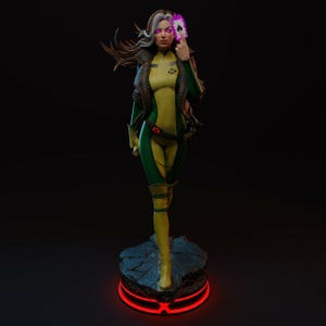 X-Men Rogue STL File: 3D Printing Figure, Diorama (Digital Download)