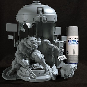 Weapon-X Diorama STL File: 3D Printing Model