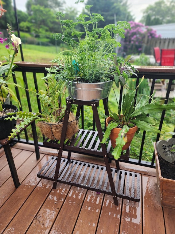 3 Tier Bamboo Plant Stand Indoor Outdoor, Ladder Shelf Plant Holder for  Living Room Balcony Patio, Rustic Boho Home Decor Gift - Etsy Israel