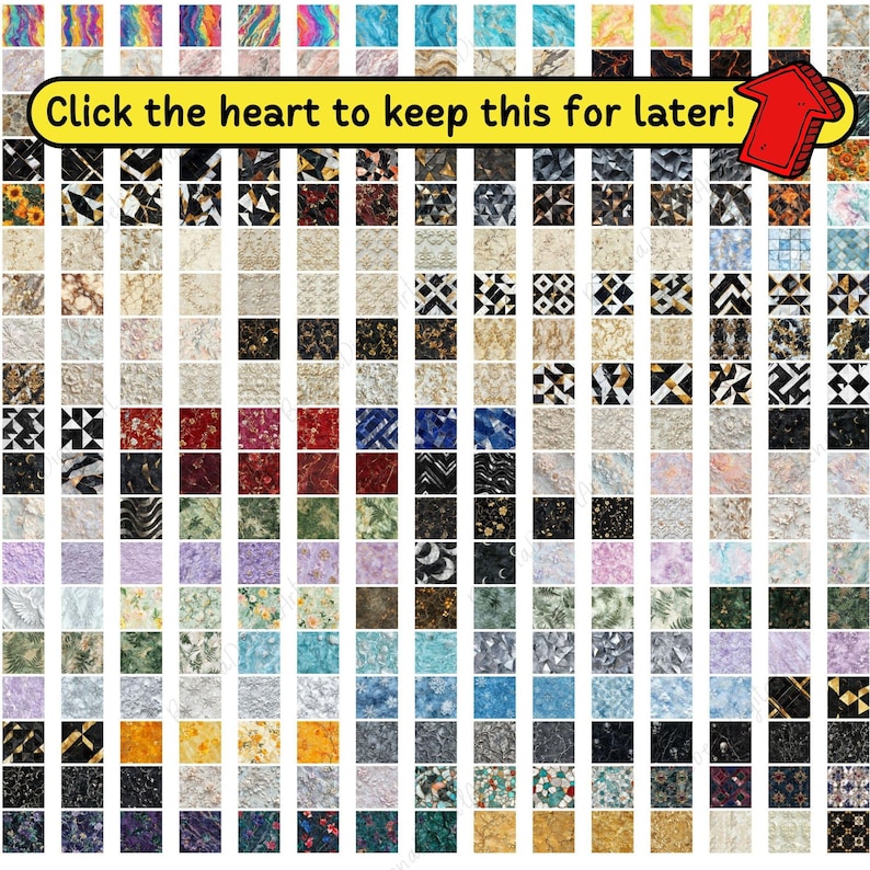 May include: A collection of 100 different marble and stone textures, each displayed in a square tile format. The tiles are arranged in a grid pattern, creating a visually appealing and diverse display of natural materials.
