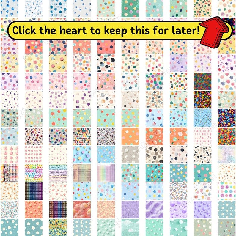 1,152 Colorful Dot Seamless Patterns Mega Bundle, Polka Dot Seamless ...
