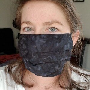 Fabric Face Mask Adult Size with Adjustable Ties image 5