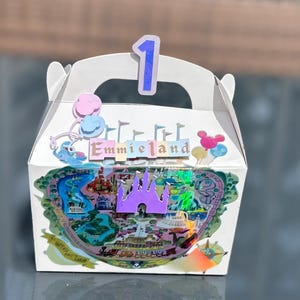 3D Party Box | Motyw inspirowany Disneylandem dla dzieci | Spersonalizowane Najszczęśliwsze urodziny na Ziemi