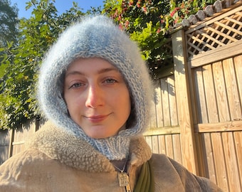 Mohair Balaclava Hood Knitting Pattern