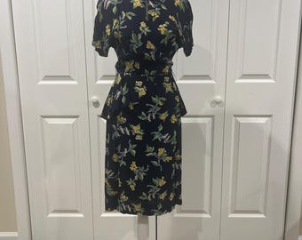 Vintage 1950s Pin-Up Tea Dress