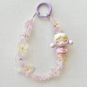 Ice Cream Pop Bean Keychain: Handmade Phone/Purse Charm