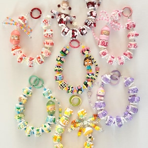 Authentic POPMART pop beans keychain | phone charm| purse charm |Labubu|Crybaby | Skull Panda | Dimmo | Pucky