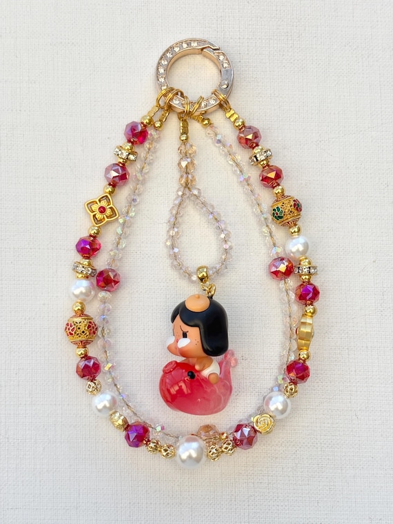 POPMART crybaby Phone Charm フォンチャーム CRYBABY Crying For Love Series-Straw Cup - POP MART (United